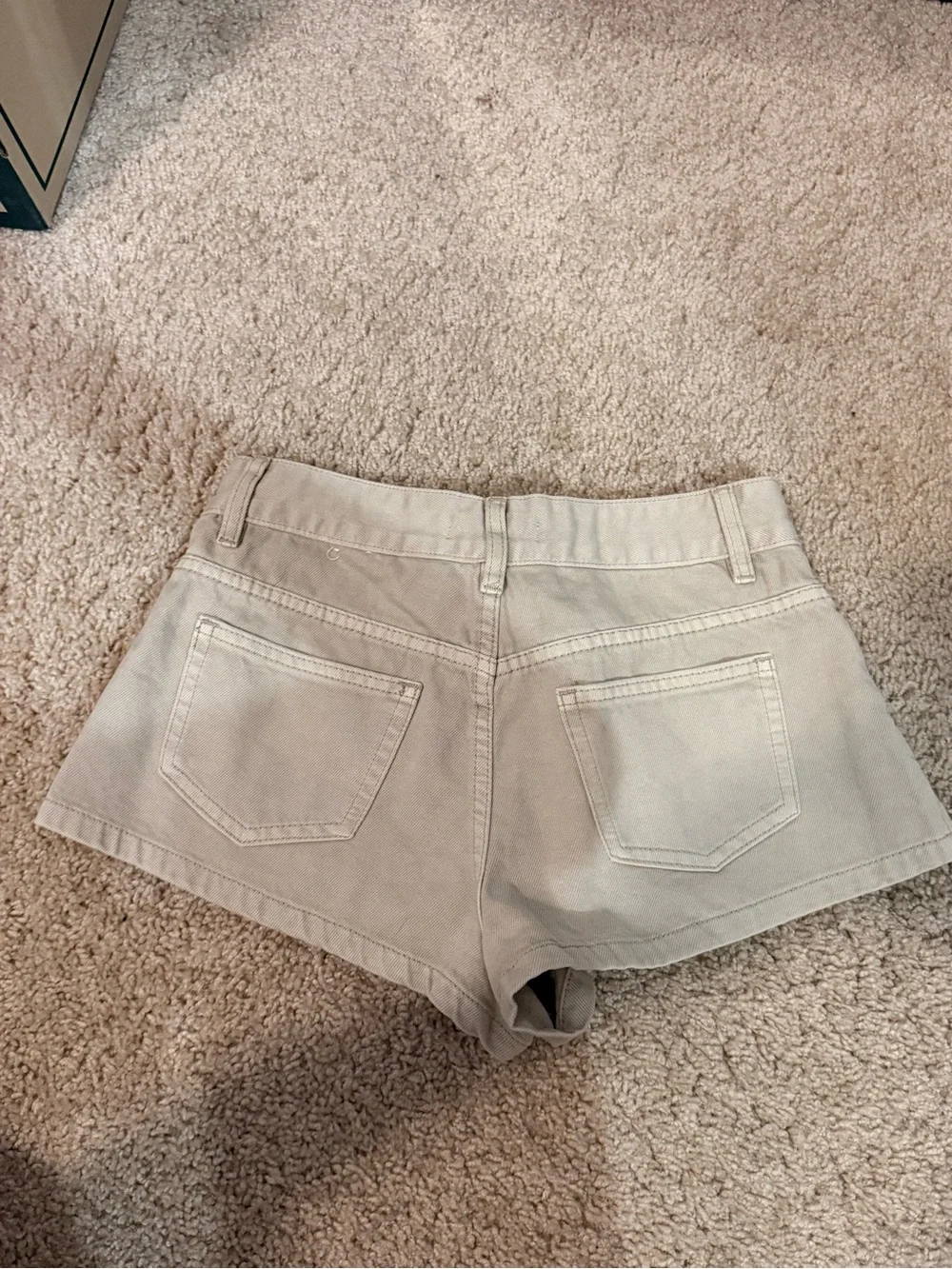 Glassons Beige Drawstring Jean Shorts